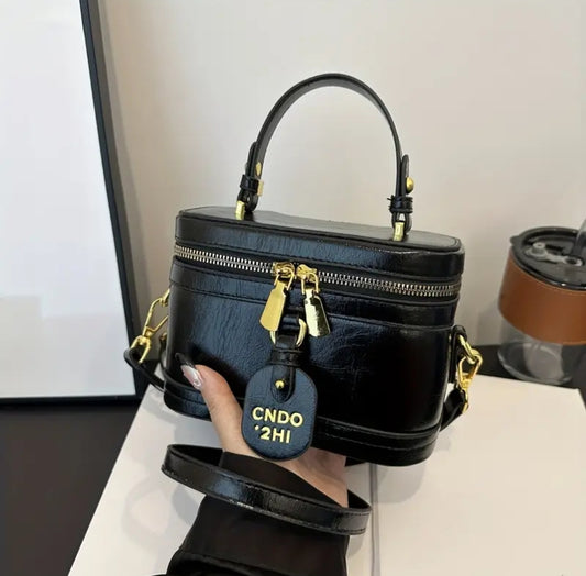 Vintage Tote Bag-Black