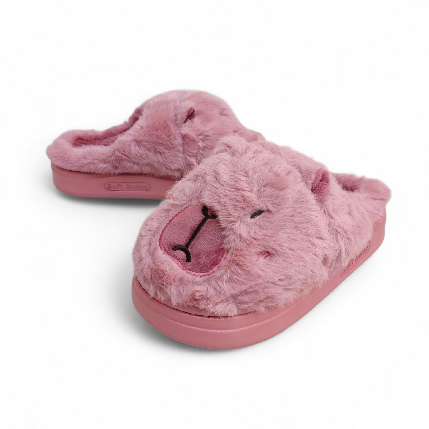 Capybara fur mules-Pink