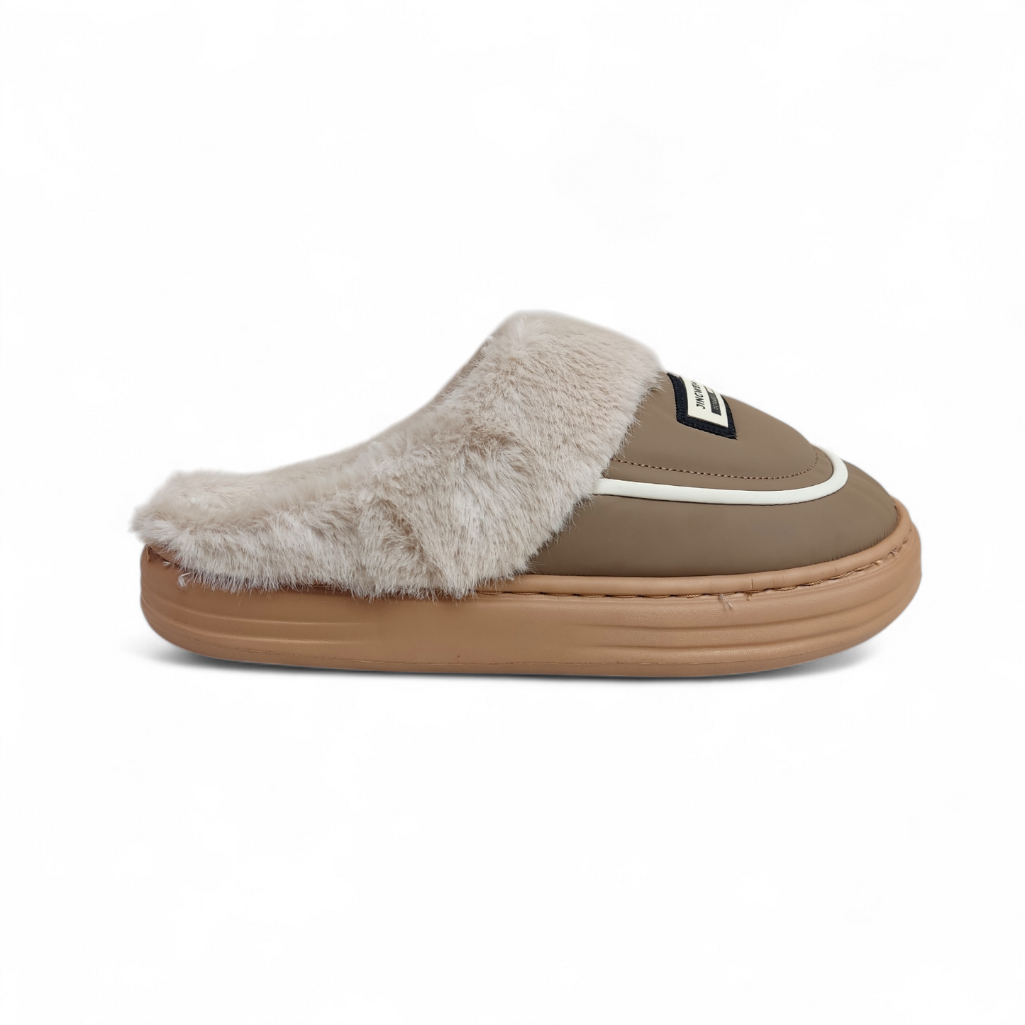 XL Size-Fur mules-Brown